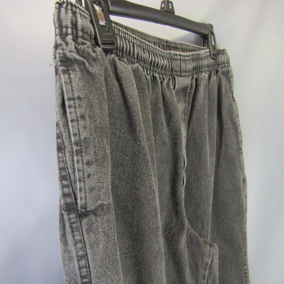 Vtg Spot Sport European Beach High Waist Jeans Women's Size L Black Denim Pants - Picture 5 of 10